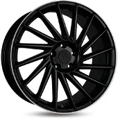KESKIN 18 Zoll KT17 5x112 ET45 Alufelgen MATT BLACK LIP POLISH