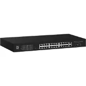 Level One GEP-2841, Managed, L2, Gigabit Ethernet (10/100/1000), Power over Ethernet (PoE), Rack-Einbau, 1U
