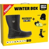 Safety Jogger Ty Safe Jogger Winterbox | bestboot Sicherheitsstiefel + Socken + Handschuhe + Mütze | schwarz | Größe 43 - si9700430