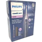 Philips Sonicare 6100 series Series 6100 HX7403/01 Wiederaufladbare Zahnbürste, Erwachsener, Schallzahnbürste, Sensibel, 62000 Bewegungen pro Minute, Blau, 2 min, 4 x 30 sec