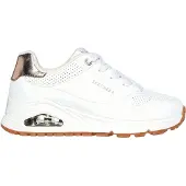 SKECHERS Sneaker "ESS - STREET GIRLS", Mädchen, Gr. 29, Textil, weiß, Lederimitat, Schuhe Sneaker, Freizeitschuh mit gepolster.Schaftrand, Größenschablone zum Download