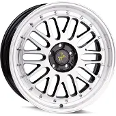 KESKIN KT22 Retro black front polish 8.5x19 ET45 - LK5/112 ML72.6 Felge Alu
