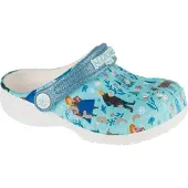 Crocs Kinder Clogs zum einfachen An- und Ausziehen in Hellblau und Weiß