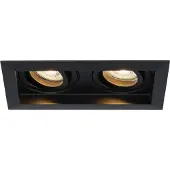HOFTRONIC™ Durham Doppel LED Einbaustrahler 8W 2700K GU10 Schwarz