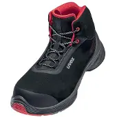 Uvex 68392, Unisex, Erwachsener, Sicherheitsstiefel, Schwarz, Rot, S2, S3, SRC, ESD, Schnürverschluss