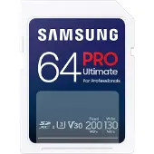 Samsung PRO Ultimate, 64 GB, SDXC, Klasse 3, UHS-I, 200 MB/s, 130 MB/s