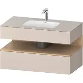 Duravit Einbauwaschtisch-Möbel-Set Qatego 100x55x60cm, E na/tau m, Kon-WTU, B