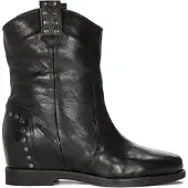 Cafe noir Damen Cowboystiefel HC1705NERO Schwarz, 2 cm Absatz, 19 cm Schafthöhe
