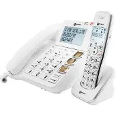 Geemarc Telecom , Seniorentelefon Verstärker mit kabellosem Mobilteil, Weiß