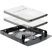DeLOCK Laufwerksschachtadapter 3,5 auf 2 x 2,5 HDD