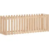 Syfax Hochbeet Lattenzaun-Design 200x50x70 cm Massivholz Kiefer