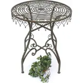 DanDiBo Bistrotisch Antik Rund Klapptisch Malega 12184 Bistro Tisch Gartentisch Metall Eisentisch Balkontisch Vintage