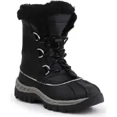 Bearpaw Jr 1871Y Kinder Winterstiefel aus echtem Leder mit Wollfutter Schwarz