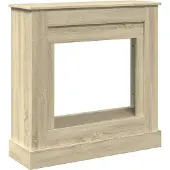 vidaXL Kaminumrandung Sonoma-Eiche 90x30x90 cm Holzwerkstoff
