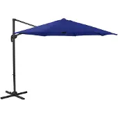 SVITA Ampelschirm Sonnenschirm Alu Dreh Schwenk Schirm Garten Terrasse Blau