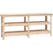 Syfax Werkbank 181x50x80 cm Massivholz Kiefer