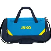Jako Iconic (Bambini) Sporttasche Mit Seitlichen Nassfächern - Blau / Marine / Neongelb