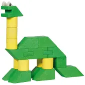 Goki Baukasten Dinosaurier - Kreatives Stein-Bauset für Kinder