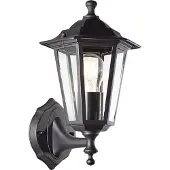 Brilliant Außenwandleuchte Carleen | dekorative Outdoorleuchte | schwarz | 1x E27 max. 60 W | IP44