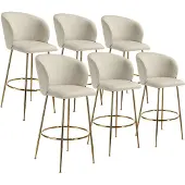 TecTake Barstuhl Luana 51 x 60 x 106 cm, Belastbarkeit 120 kg