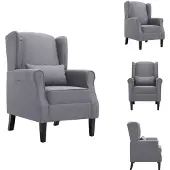 vidaXL Sessel Dunkelgrau Stoff - Sessel