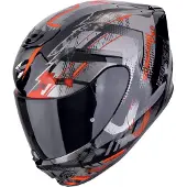 Scorpion EXO-391 Clutter Schwarz Grau Rot Integralhelm Größe XS
