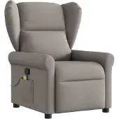 Syfax Massagesessel Taupe Stoff
