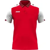 Jako Polo Dynamic M rot/weiß/dunkelrot