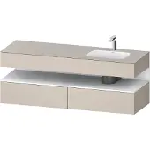 Duravit Einbauwaschtisch-Möbel-Set Qatego 160x50x60cm, Kon-WTU, B, B r, w m/tau ma