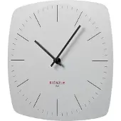 KIENZLE DCF Funkwanduhr Modern Rahmenlos - Automatische Zeiteinstellung, Geräuschloses Uhrwerk, Wanduhr für Wohnzimmer & Büro, Weiß, 246 x 246 mm