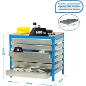 Simonwork (bancos De Trabajo) Bt5 6box Werkbank 842x1210x760 Mm