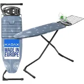 Kadax Bügeltisch mit ausziehbarer Ablage "Hem", Dampfbrett, 120 cm, Drachenmuster