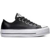 Converse CT AS Lift Ox Frauen Schnürschuhe aus Leder mit Plateau Schwarz Weiß – undefined / Schwarz Weiß