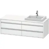 Duravit Waschtischunterschrank Ketho 140x55x49,6cm, f EWT, 4 La, B re, we ma