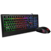 Tt eSPORTS Challenger Combo RGB (schwarz, DE-Layout, Rubberdome)