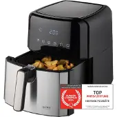 TZS First Austria Heißluftfritteuse 5L, 8 Programme, 1700W, Verzögerungstimer, Airfryer Ohne Öl & Fett, Edelstahlkorb, Kompaktfriteuse, Friteuse Heissluft Digital
