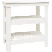 Syfax Werkbank Weiß 78,5x50x80 cm Massivholz Kiefer