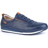 Pikolinos Herren-Sneaker aus blauem Leder mit elastischem Schaft zum Hineinschlüpfen - Liverpool