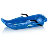 Kubisport Schlitten mit Bremsen 80x39x15cm aus Kunststoff für Kinder unisex in blau oder rot