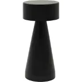 Luxus Europe - Tischlampe Touch Chloé Schwarz - Kabellose LED-Tischlampe für den Innenbereich – USB-C wiederaufladbar