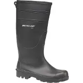 Dunlop Herren PVC-Gummistiefel / Stiefel FS102 (41 EU) (Schwarz)