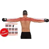 Deuser SPORTS EXPANDER II ROT 92CM ZUGSTÄRKE 15 -75KG rot