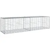 Super Merchant Gabione mit Deckel 200x50x50 cm Verzinktes Eisen