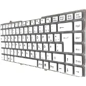 T-ProTek DEUTSCHE - Weiß ohne RahmTastatur für Sony Vaio VGN-FW56SR , VGN-FW5ERF
