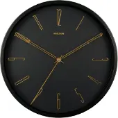 Karlsson - Wanduhr Belle - Schwarz - Ø35cm