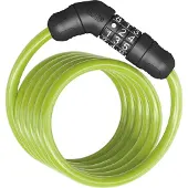 ABUS Spiralkabelschloss Star 4508C/150 - Zahlenschloss aus 8 mm starkem Spiralkabel - -Sicherheitslevel 2 - Grün