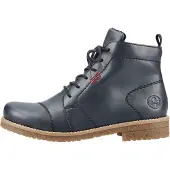 Rieker Schnürstiefelette Blockabsatz, Schnürboots mit modischen Ziernähten