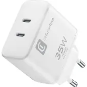 Cellularline Dual Charger 35W, Drinnen, AC, Weiß