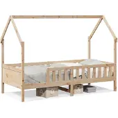 Syfax Kinderbett Hausbett 80x200 cm Massivholz Kiefer