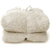 Unique living Plaid/Decke Teddy - creme - Polyester - 150 x 200cm